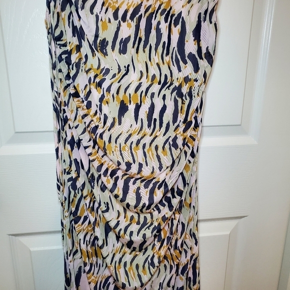 House Of Harlow 1960 Women’s Sleeveless Side Cutout Ruched Maxi Dress L - Picture 7 of 11